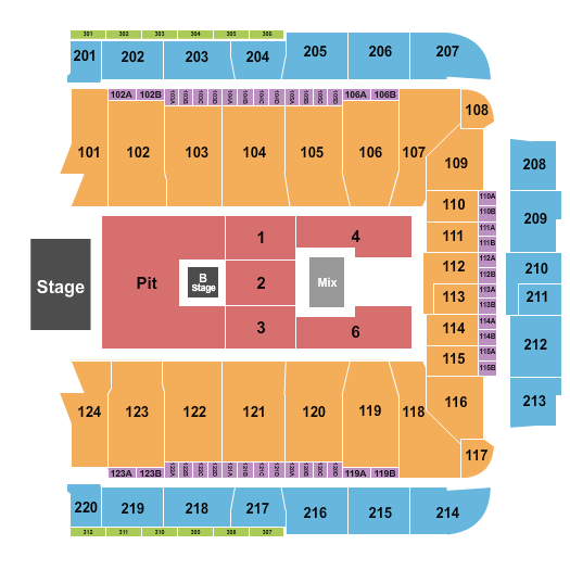 CFG Bank Arena Nine Inch Nails Seating Chart